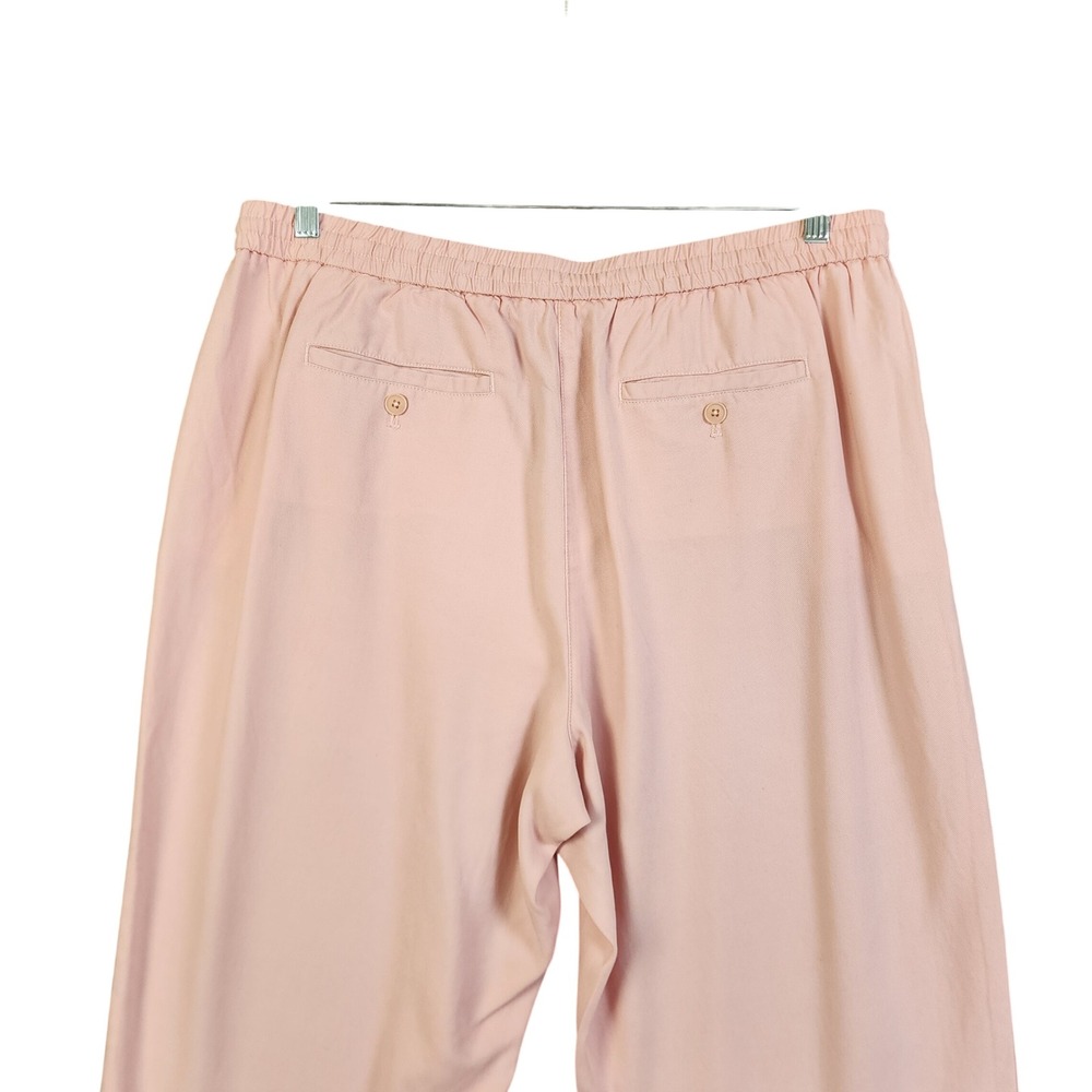 Talbots Womens The Easy Drawstring Pant Size XL Pink Lyocell Drawstring Waist - Picture 5 of 13